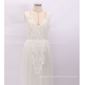 Pretty Long Lace Wedding Dress Plus Size wedding Gown